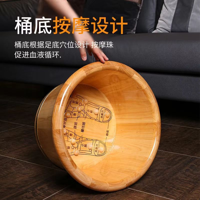 Cedar Wood Foot Soaking Bucket - Foot Spa ulasan dan harga