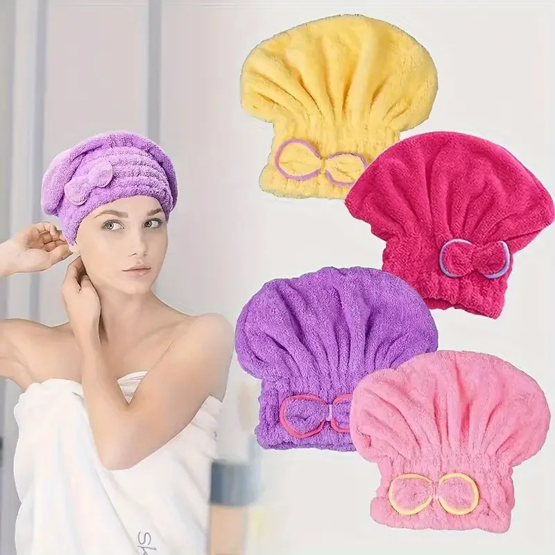 Quick Drying Hair Cap Women Bo - Spa Towel ulasan dan harga
