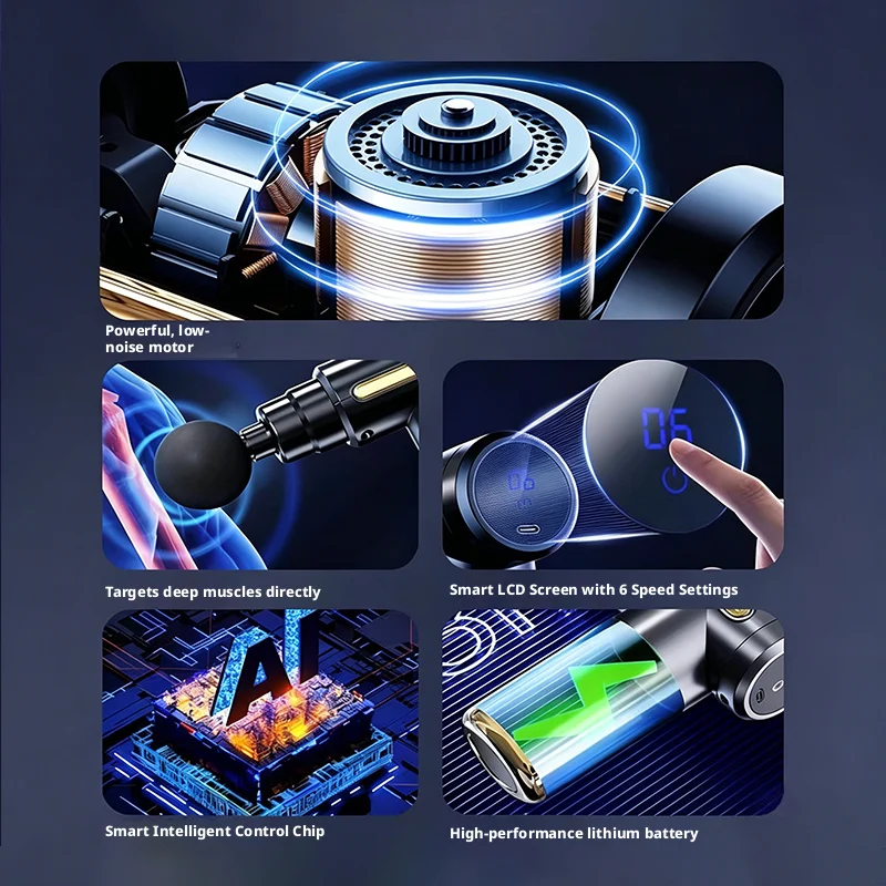 6 Speed Mini Electric Fascia G - Massage Gun ulasan dan harga