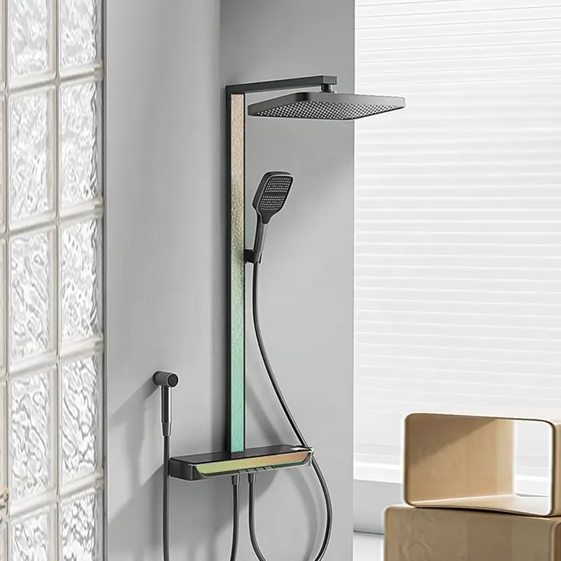 Brass Digital Waterfall Shower - Spa Massager ulasan dan harga