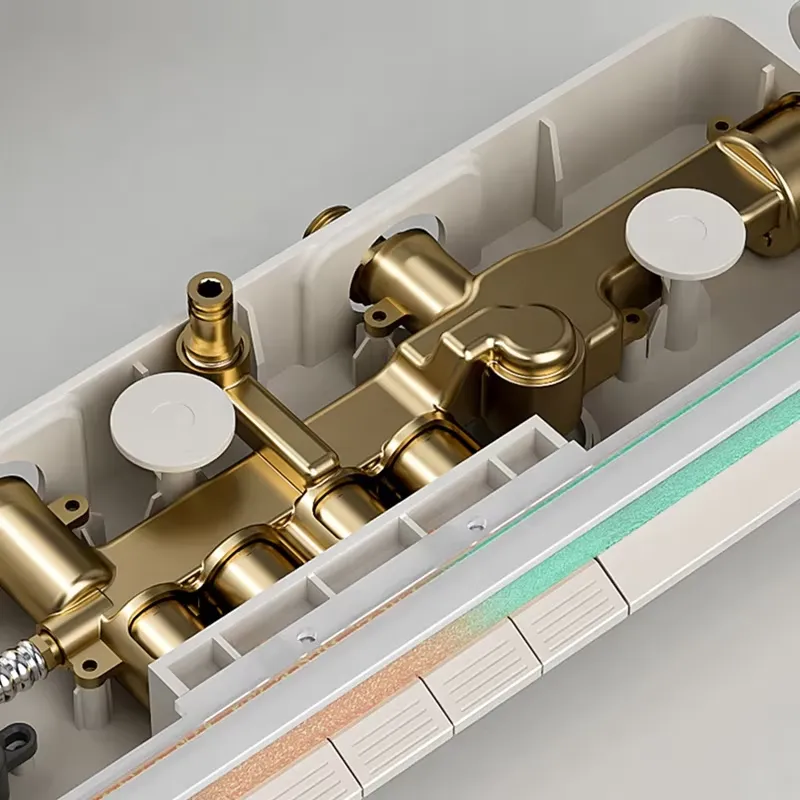 Brass Digital Waterfall Shower - Spa Massager ulasan dan harga