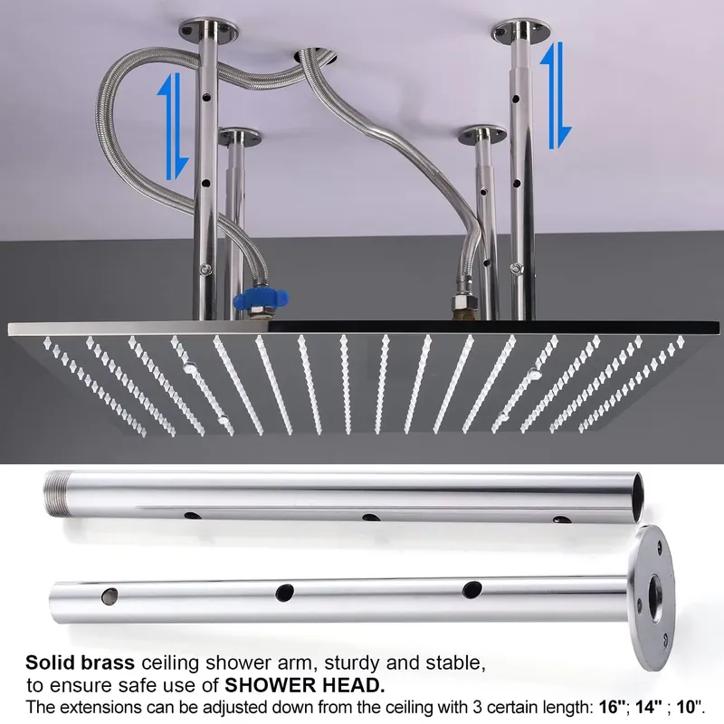 Complete Shower Set Rain Showe - Body Brush ulasan dan harga