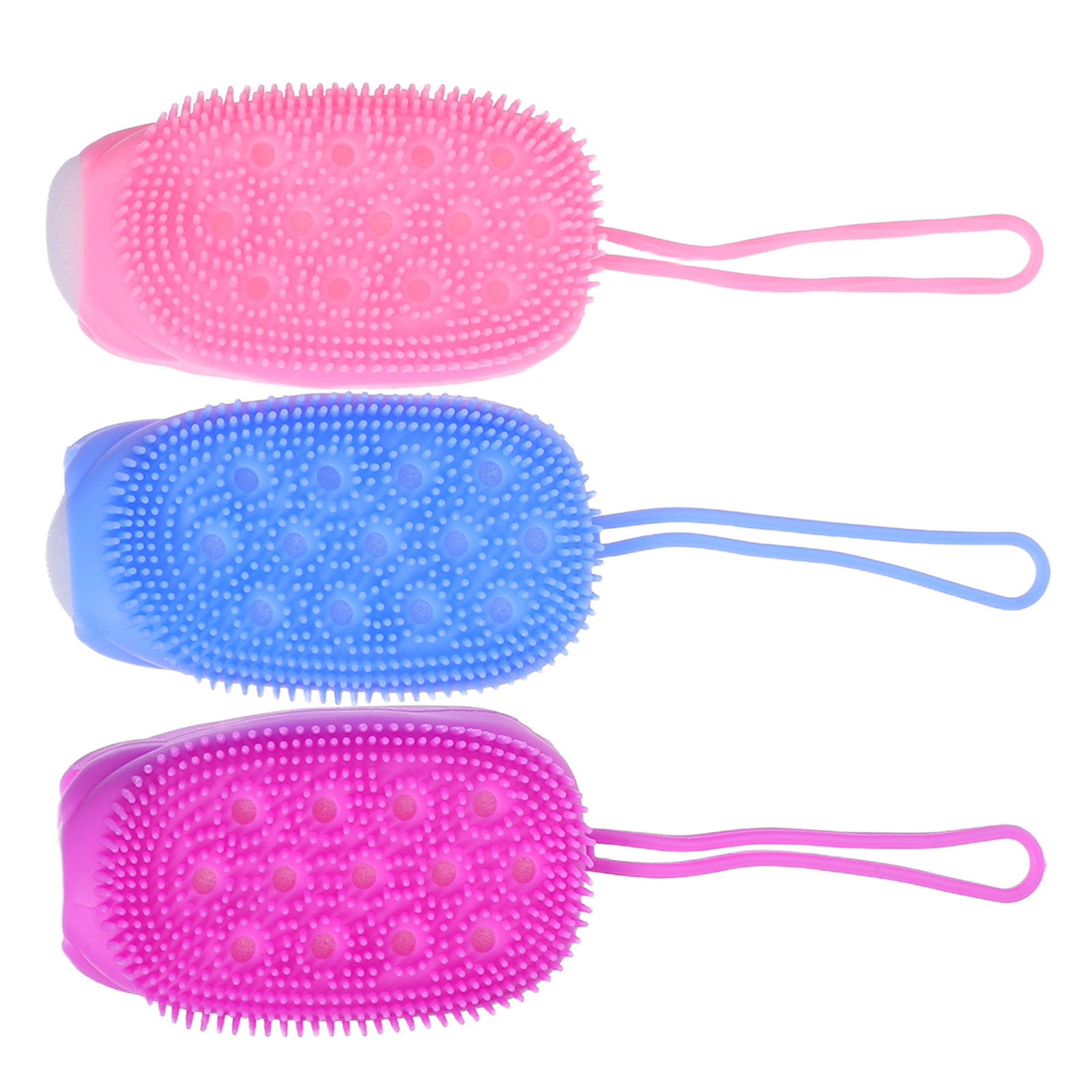 3Pcs Silicone Exfoliating Body - Body Brush ulasan dan harga